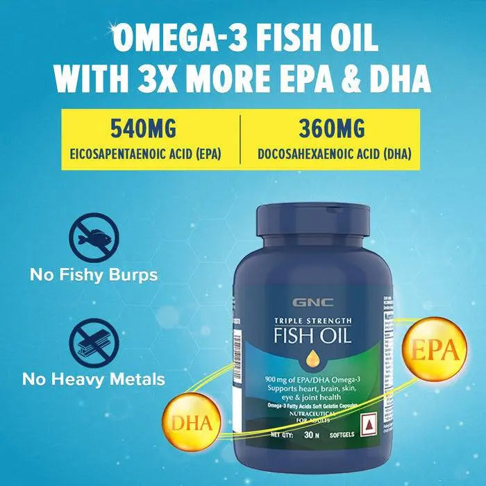 GNC Triple Strength Fish Oil GNC