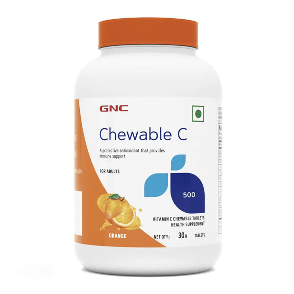 GNC Vitamin C Chewable 500mg (30 Tablets) - Halt