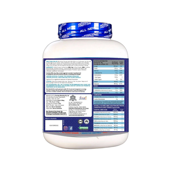 International Protein Grow A Whey - Halt