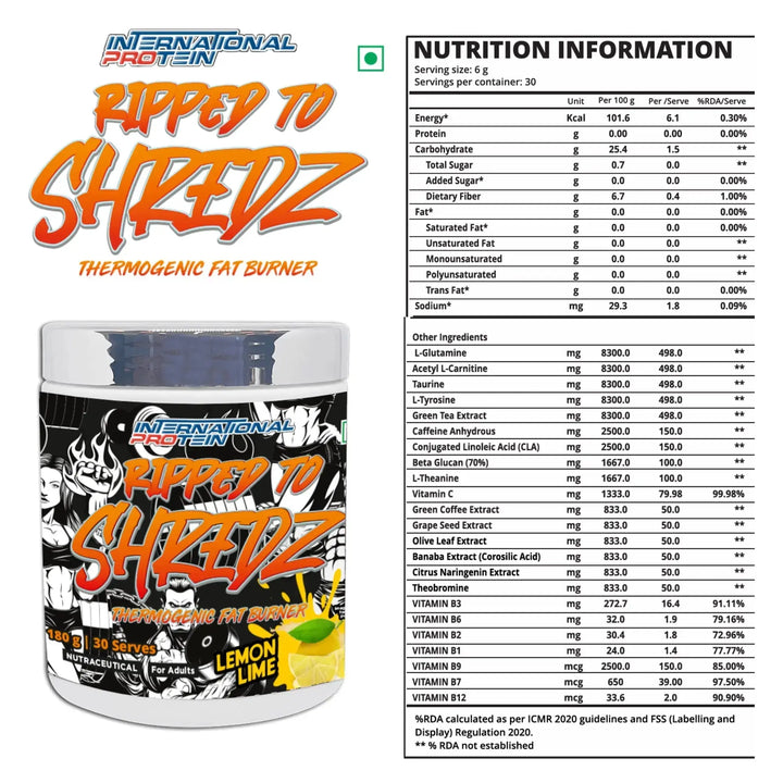 International Protein Ripped To Shredz - Halt