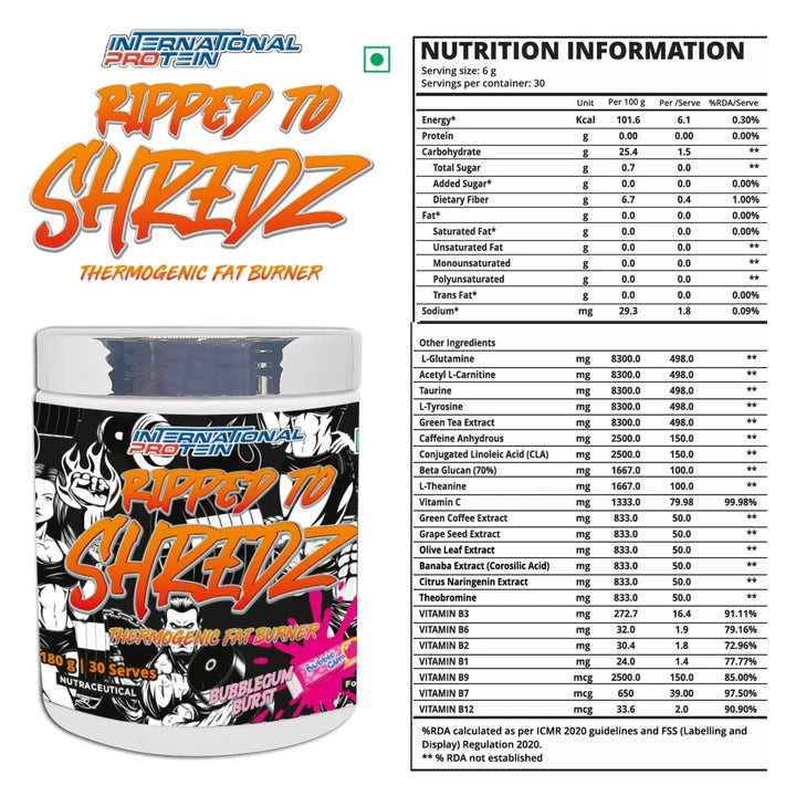 International Protein Ripped To Shredz - Halt