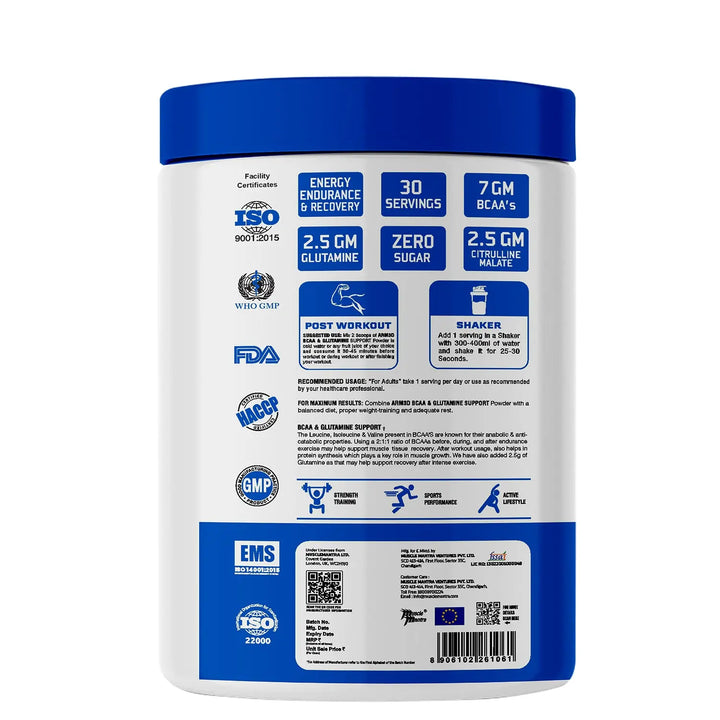 Muscle Mantra ARM3D - Instantized BCAA with Glutamine and Taurine 450GM Muscle Mantra