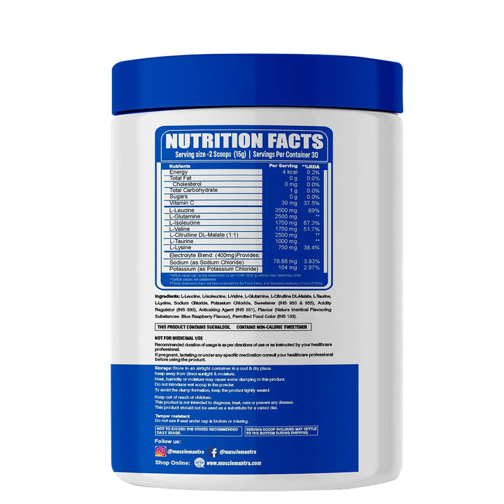 Muscle Mantra ARM3D - Instantized BCAA with Glutamine and Taurine 450GM Muscle Mantra