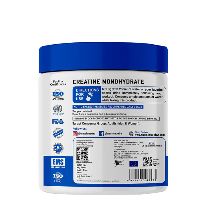 Muscle Mantra Creatine Monohydrate Muscle Mantra
