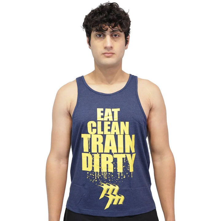Muscle Mantra Gym Stringer Eat Clean Train Dirty Muscle Mantra