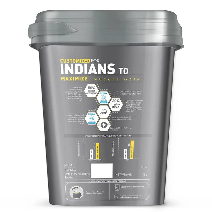 MuscleBlaze Biozyme Performance Whey Protein MuscleBlaze