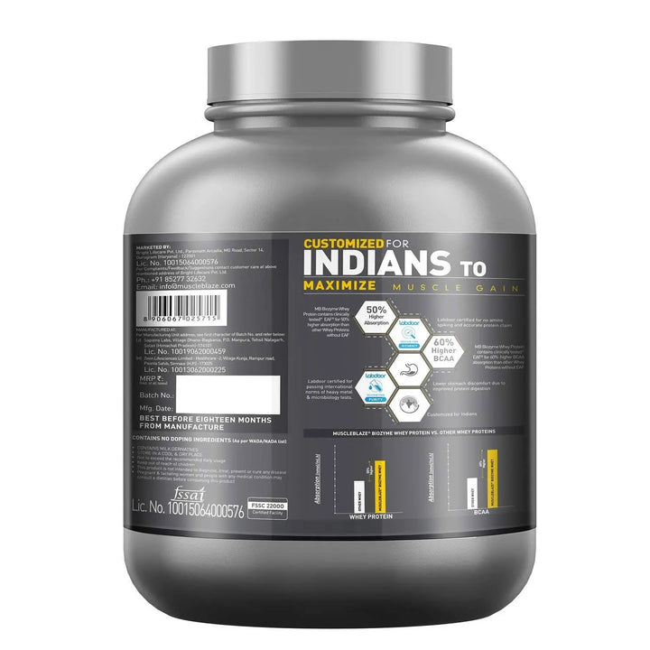 MuscleBlaze Biozyme Performance Whey Protein MuscleBlaze