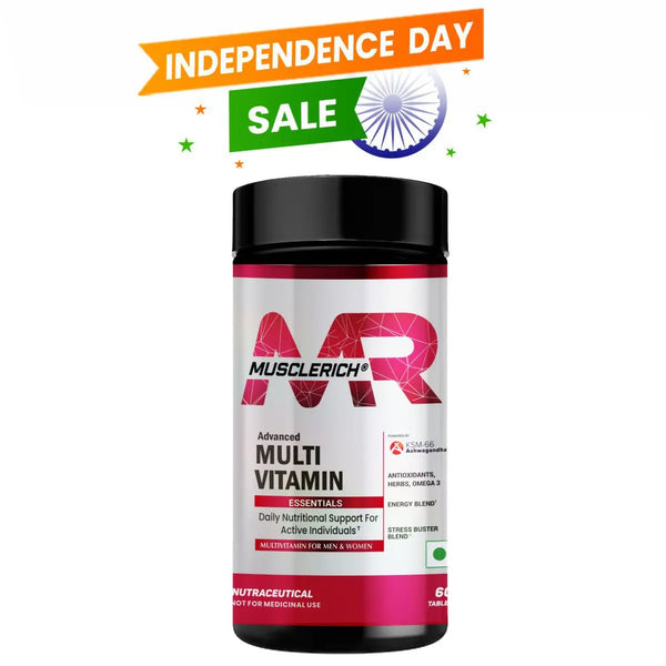 MuscleRich Advanced Multivitamin with KSM 66 Ashwagandha 60 Tablets MuscleRich
