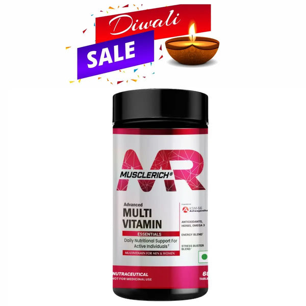 MuscleRich Advanced Multivitamin with KSM 66 Ashwagandha 60 Tablets MuscleRich