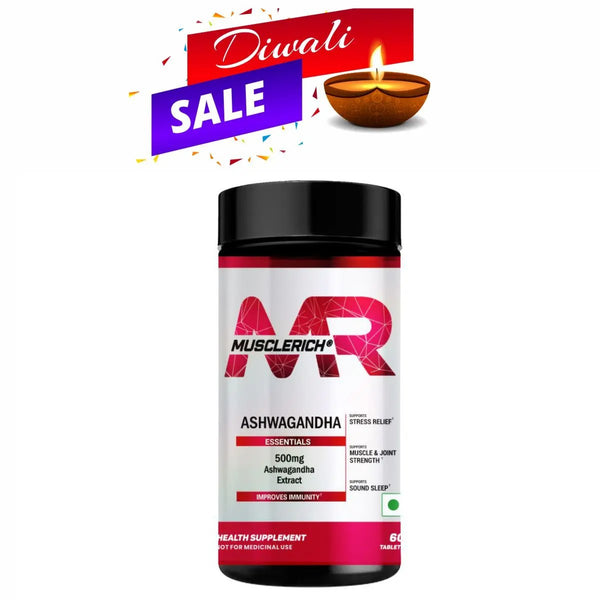 MuscleRich Ashwagandha 500mg (60 Tablets) MuscleRich