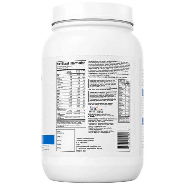 MuscleTech Platinum 100% Whey Isolate - Halt