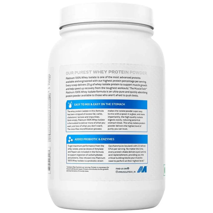 MuscleTech Platinum 100% Whey Isolate - Halt