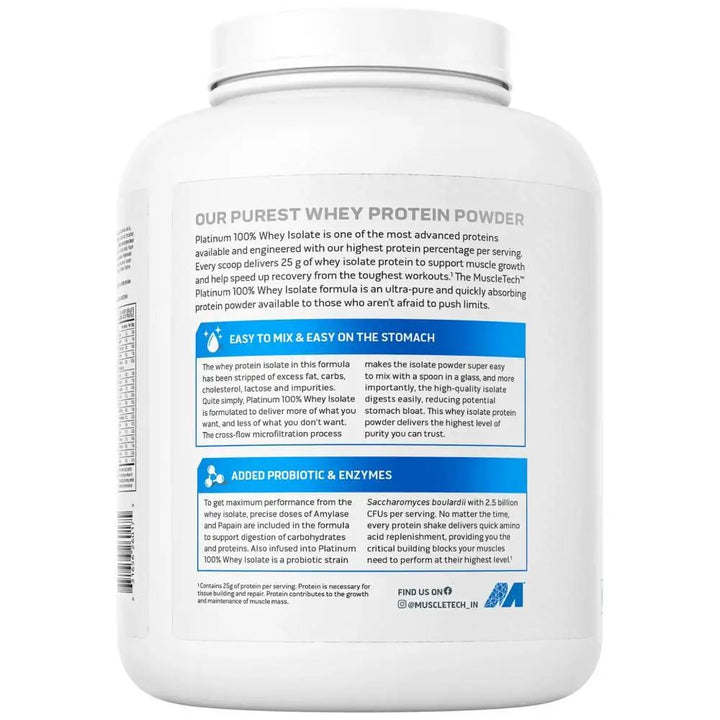 MuscleTech Platinum 100% Whey Isolate - Halt