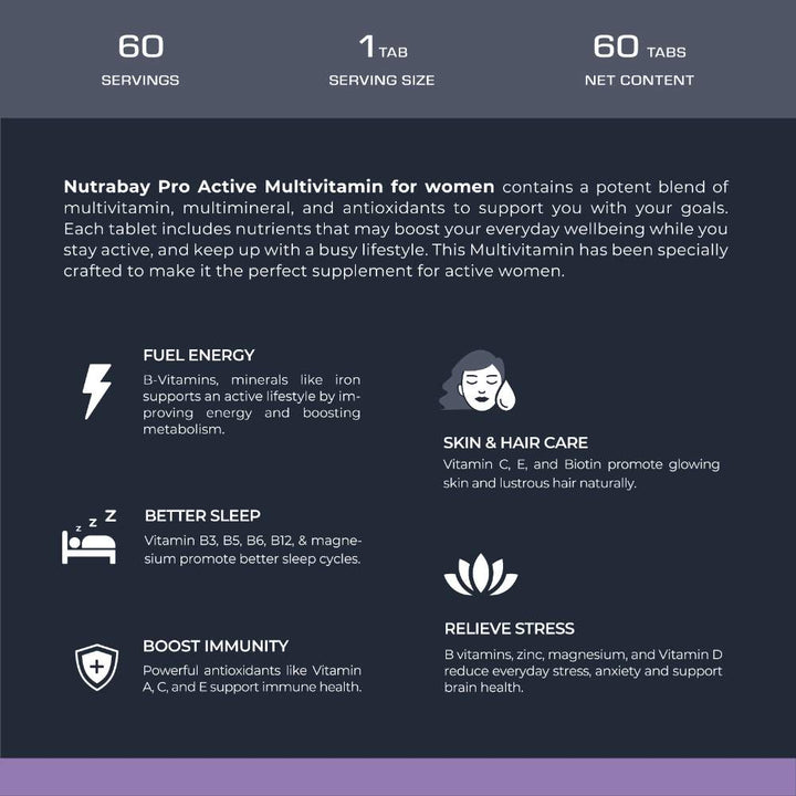 Nutrabay Pro Active Multivitamin for Women - Halt