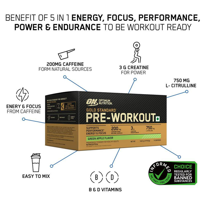 Optimum Nutrition Gold Standard Pre-Workout - Halt