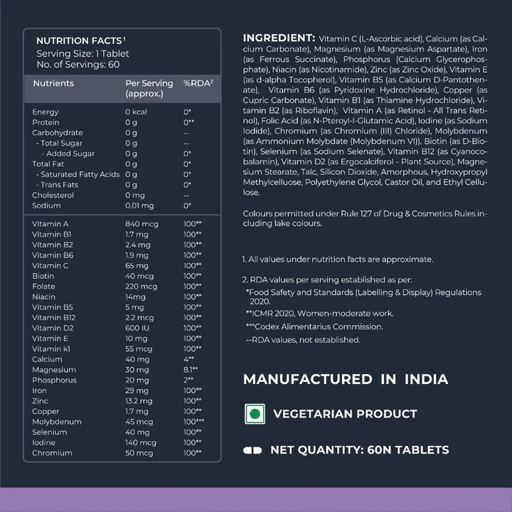 Nutrabay Pro Active Multivitamin for Women - Halt