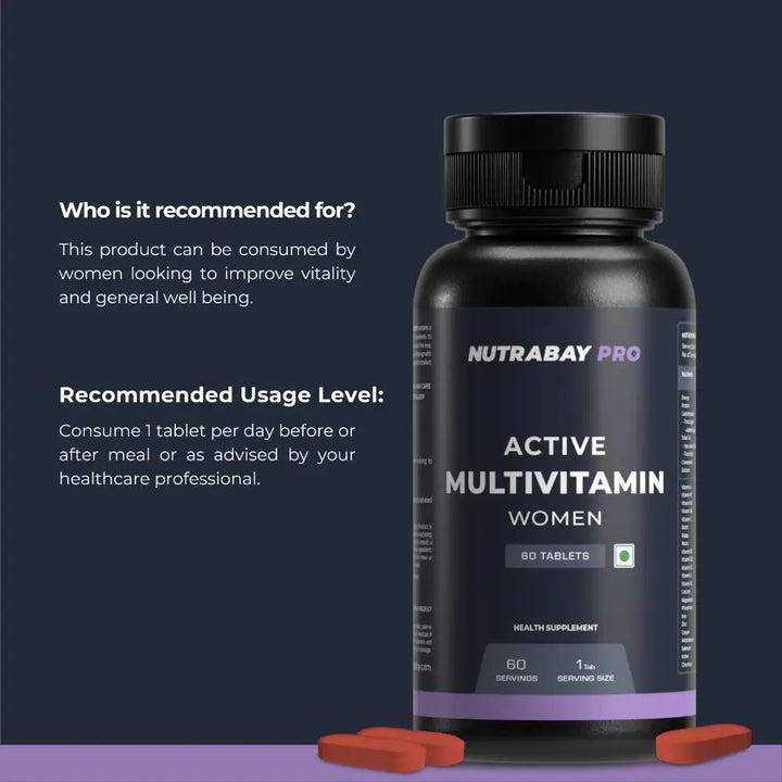 Nutrabay Pro Active Multivitamin for Women - Halt