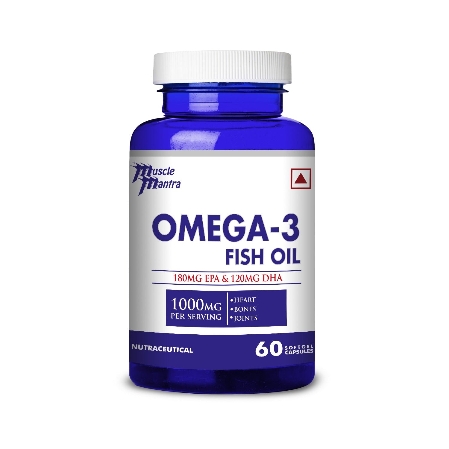 Muscle Mantra Omega-3 1000mg -60 Softgel Capsules