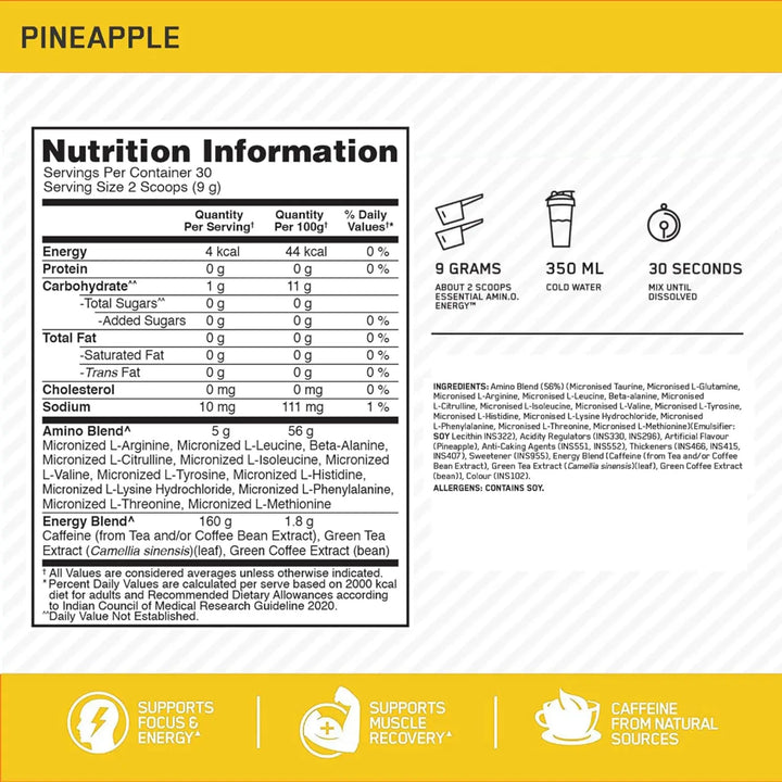 Optimum Nutrition Amino Energy Optimum Nutrition
