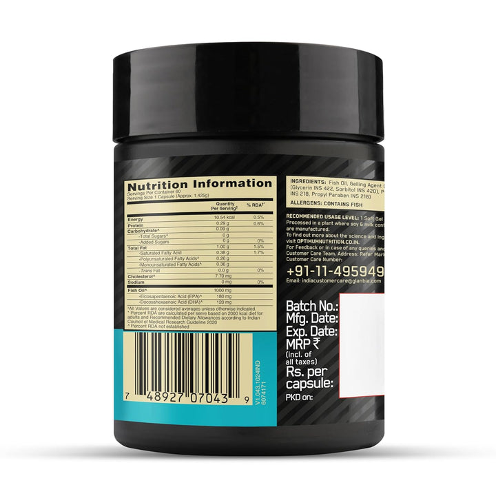 Optimum Nutrition Fish Oil - 60 Capsules Optimum Nutrition