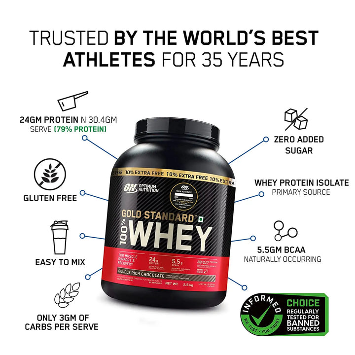 Optimum Nutrition Gold Standard 100% Whey (Indian) Optimum Nutrition