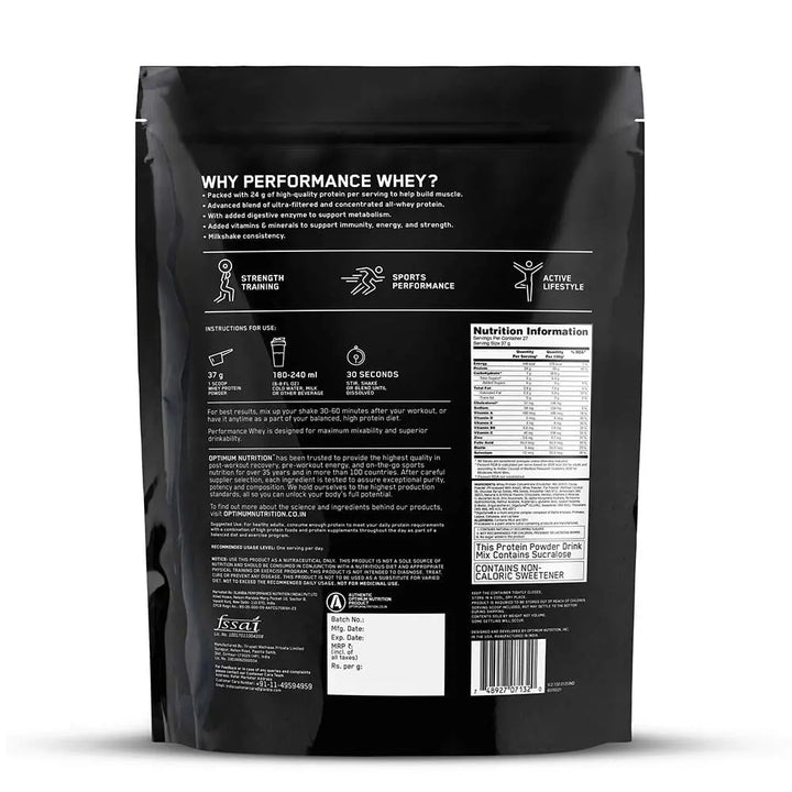 Optimum Nutrition Performance Whey Optimum Nutrition