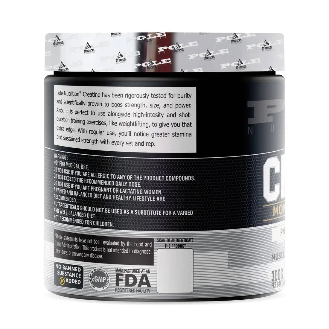 Pole Nutrition Creatine 300 Gram - Halt