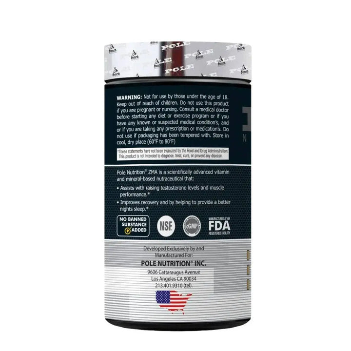 Pole Nutrition ZMA – 90 Veg Capsules - Halt