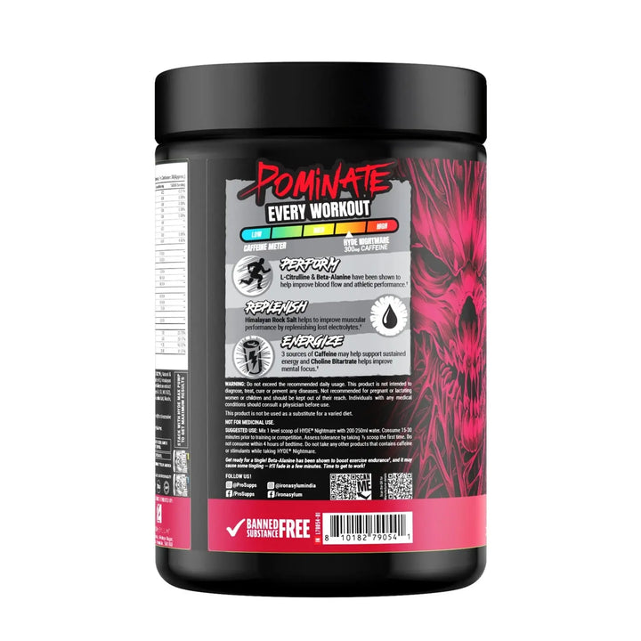 ProSupps, Hyde Nightmare, Intense Energy Pre-Workout Pro Supps