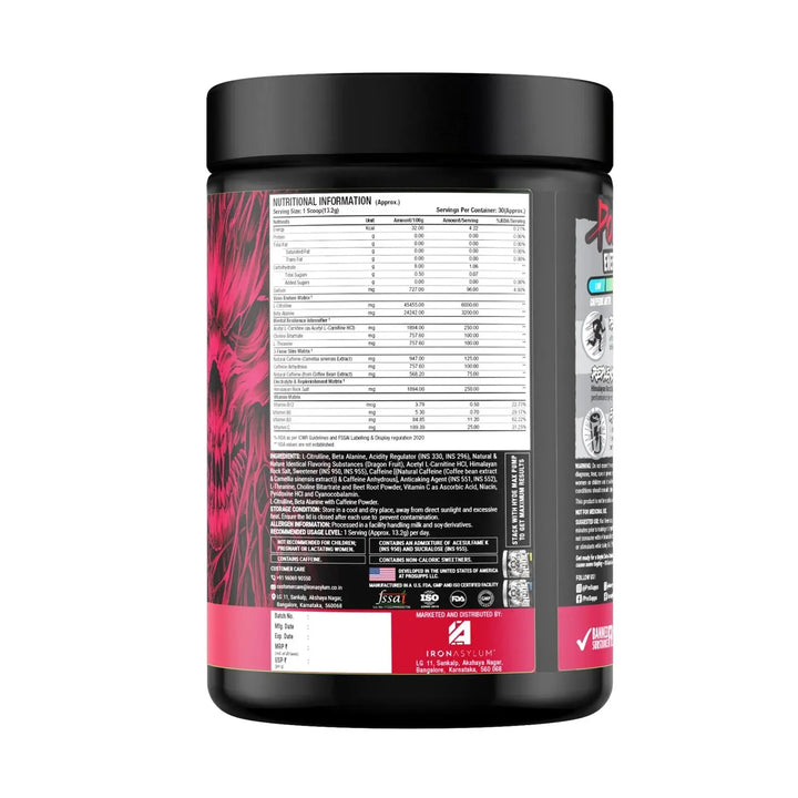 ProSupps, Hyde Nightmare, Intense Energy Pre-Workout Pro Supps