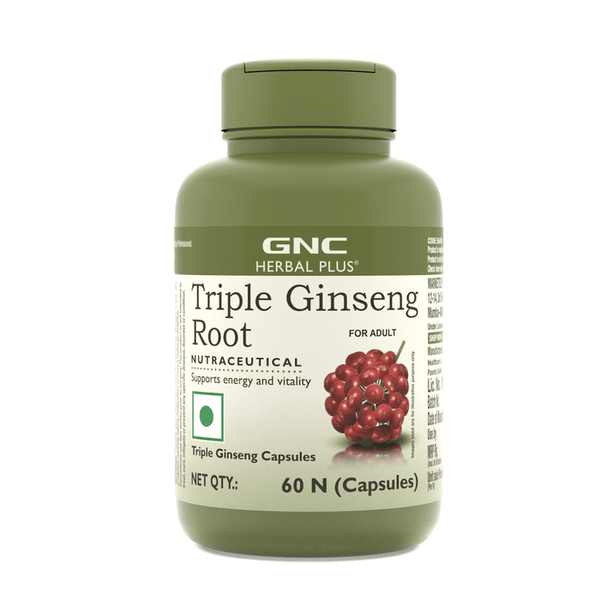 GNC Herbal Plus Triple Ginseng Root