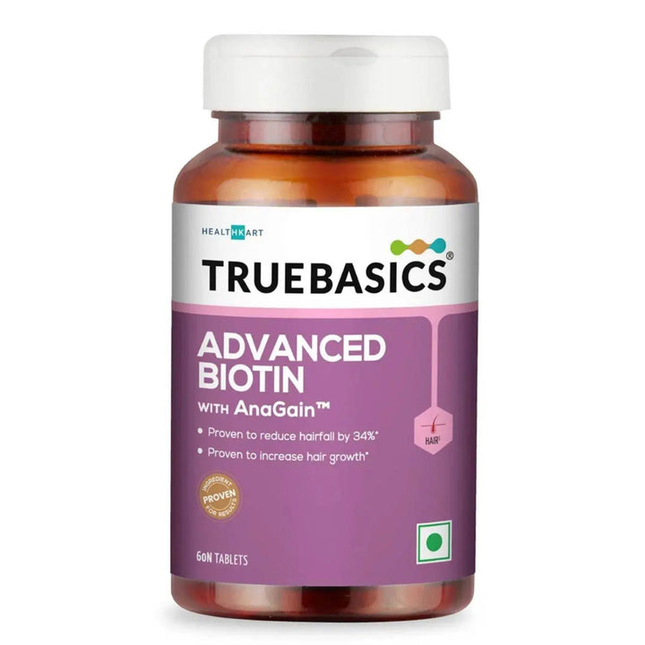 TrueBasics Advanced Biotin with Anagain, 60 tablet(s) - Halt