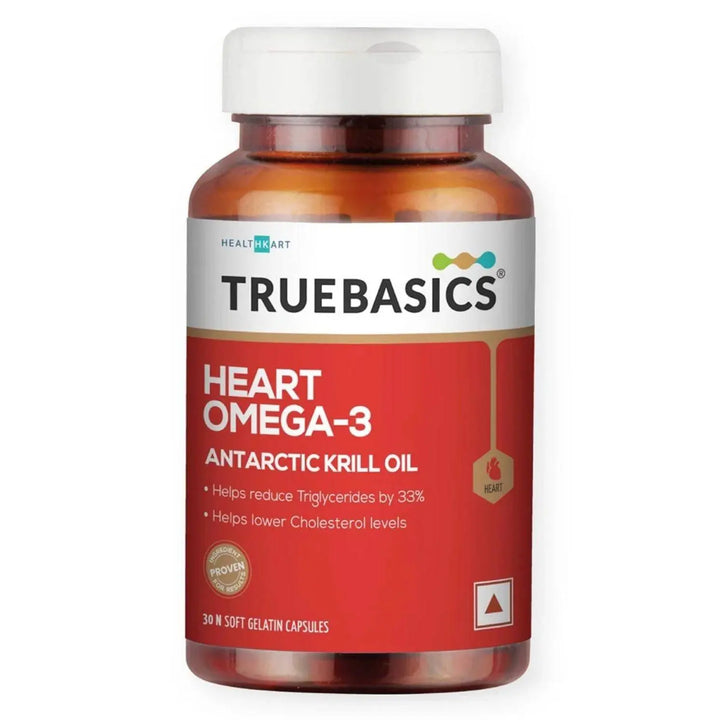 TrueBasics Heart Omega-3 Antarctic Krill Oil, 30 capsules - Halt