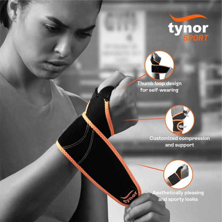 Tynor Wrist Wrap With Thumb Loop (No return no exchange) - Halt