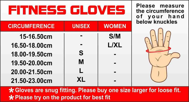 USI Universal Gym Gloves, 733GG Fitness Gloves For Men & Women (No return no exchange) - Halt
