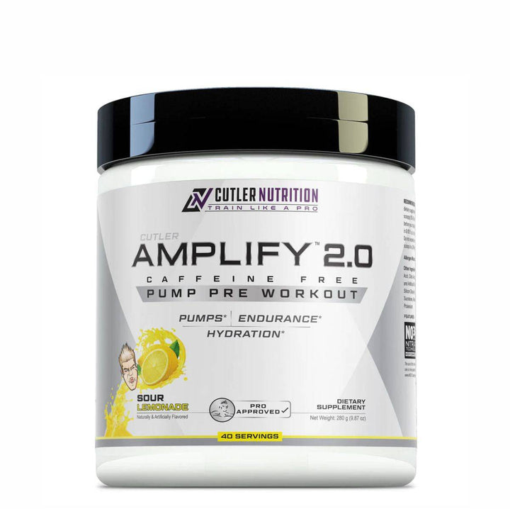 Cutler Nutrition Amplify 2.0 Caffeine Free Pump Pre Workout - Halt