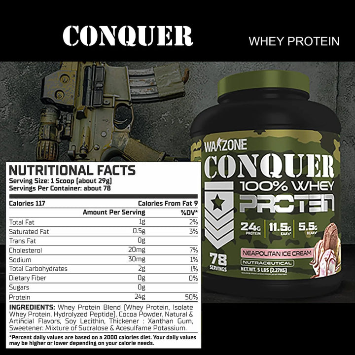 Warzone Conquer 100% Whey Protein Warzone