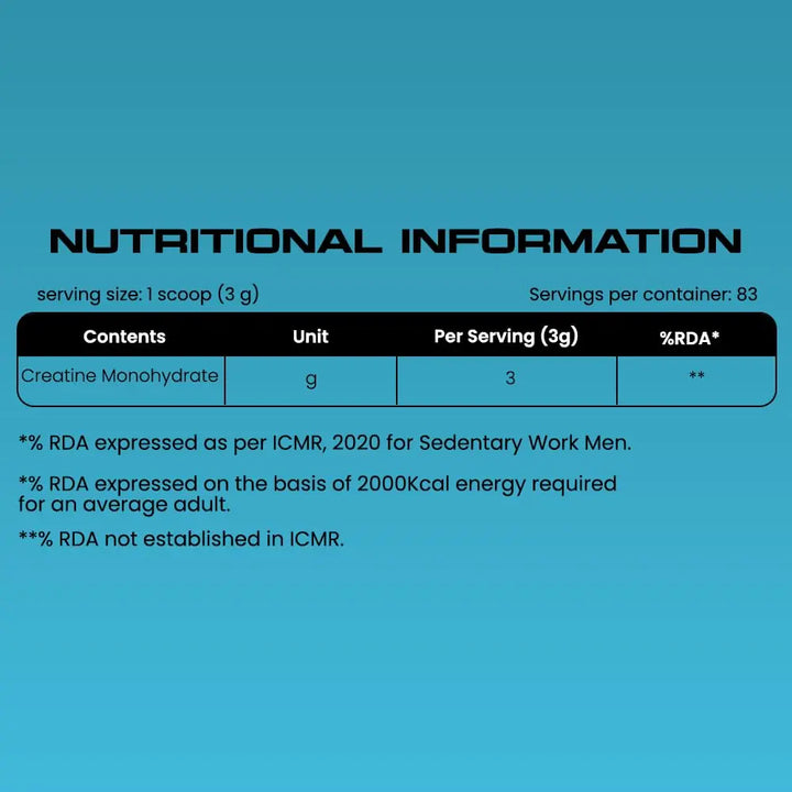 YOURWHEY Creatine Monohydrate 250 g Halt