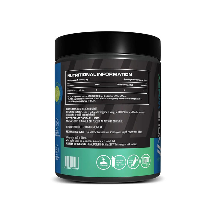 YOURWHEY Creatine Monohydrate 250 g Halt