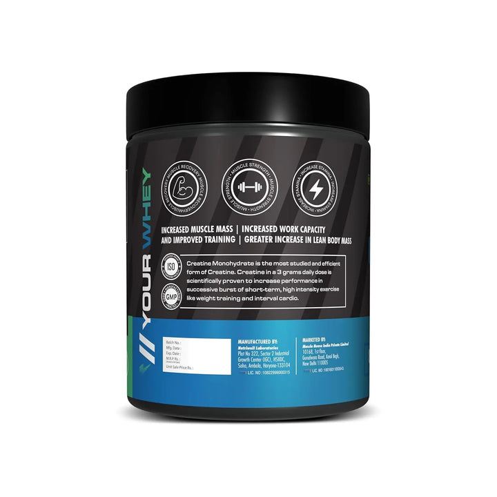 YOURWHEY Creatine Monohydrate 250 g Halt