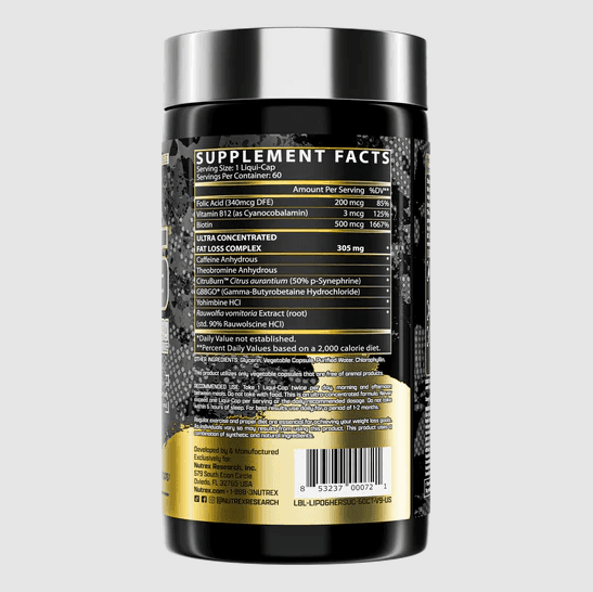 Nutrex Lipo-6 Black Hers Ultra Concentrate, 60 capsules - Halt