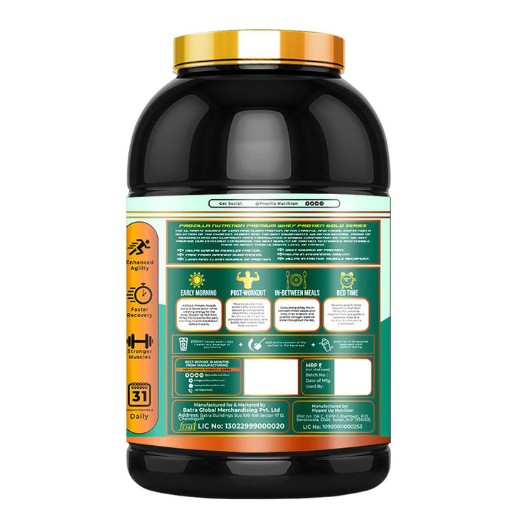 Prozilla Nutrition 100% Premium Whey Protein - Halt
