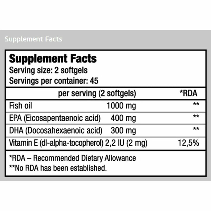 Biotech Usa Omega 3 (90 Softgel Capsules) - Halt