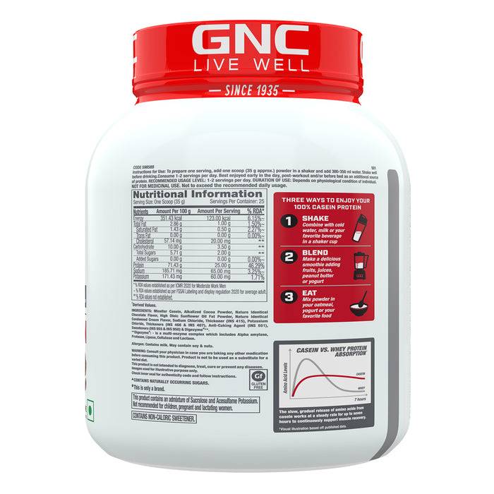GNC Pro Performance 100% Casein Protein - Halt