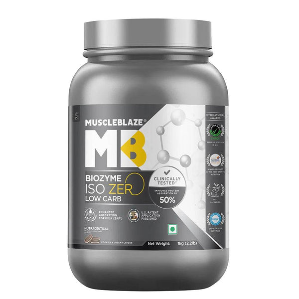 MuscleBlaze Biozyme Iso-Zero, Low/Zero Carb - Halt