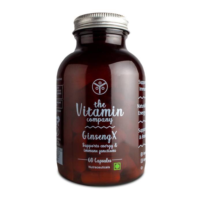 The Vitamin Company - Ginseng - X, Support energy and immune function - 60 Capsules
