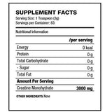 QNT Creatine Monohydrate, Improves Performance, 250g, 83 Servings
