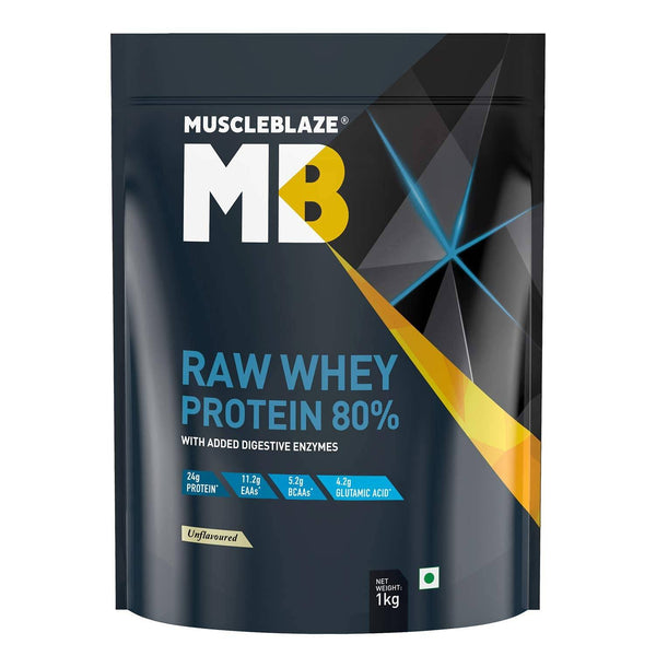 MuscleBlaze Raw Whey Protein 80%