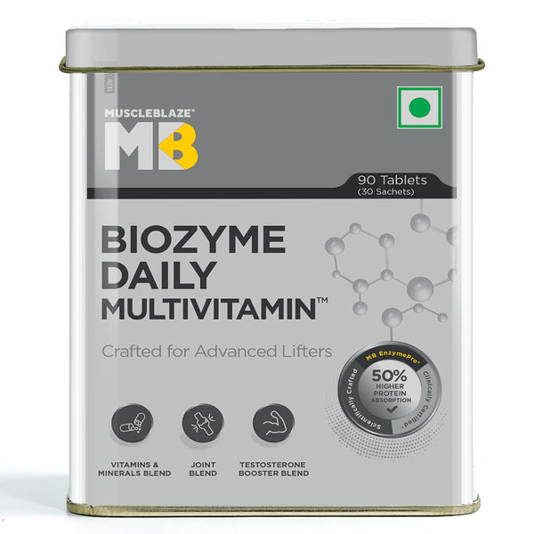 MuscleBlaze Biozyme Daily Multivitamin, 90 Tablets - Halt