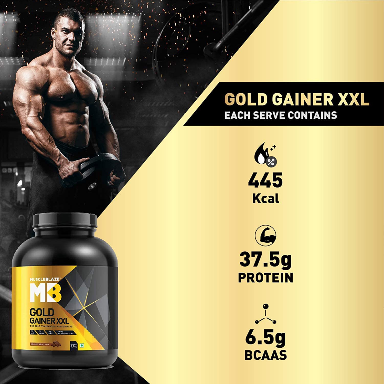 MuscleBlaze Gold Gainer XXL powder